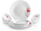 Cello Dazzle 18pcs Dinner Set -Scarlet Bliss Pack of 18 Dinner Set  (Opalware)