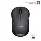 Logitech M221 Wireless Mouse, Silent Buttons, 2.4 GHz with USB Mini Receiver, 1000 DPI Optical Tracking, 18-Month Battery Life, Ambidextrous PC/Mac/Laptop - Charcoal Grey