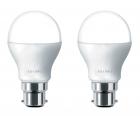 Solimo Base B22 9-Watt LED Bulb (Pack of 2, Cool Day Light)