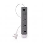 Syska Essential 4-Socket Surge Protector (White)