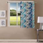 Queenzliving Garden County Curtain, Window 5 feet- Pack of 1, Blue