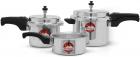 Wonderchef Power Aluminium Pressure Cooker Combo Set,3-Pieces, Silver