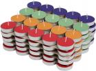 Amazon Brand - Solimo Colored Wax Tealight Candles (Set of 100, Unscented)