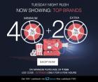 Tuesday Mid-Night Rush Flat 40% Off + 20% Off + Extra 10% Cashback