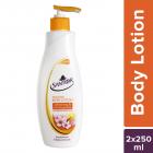 Santoor Body Lotion Whitening And UV Protection, 250ml (Pack Of 2)