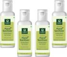 Organic Harvest Instant Anti-Bacterial Gel with Organic Glycerin&Tea Tree Essential Oil,70% Alcohol,Kills 99.9% Virus & Bacteria Hand Sanitizer Bottle  (4 x 100 ml)