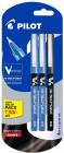 Pilot V5 Liquid Ink Roller Ball Pen - 2 Blue + 1 Black