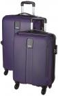 Safari Thorium Sharp Anti-Scratch Combo Set of 2 Purple Small, Medium Check-in 4 Wheel Hard Suitcase