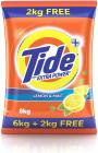 Tide Plus Extra Power Detergent Washing Powder - 6 kg (Lemon and Mint) with Free Detergent Powder - 2 kg