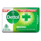 Dettol Original Germ Protection Bathing Soap bar, 125gm, Pack of 6