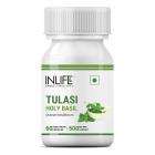INLIFE Tulsi (Tulasi) Extract Holy Basil Supplement Natural Immunity Booster & Respiratory Wellness for adults, 500mg – 60 Vegetarian Capsules (Pack of 1)
