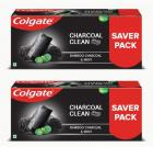 Colgate Charcoal Clean ,Bamboo Charcoal and Mint (Black Gel) Toothpaste  (480 g, Pack of 2)