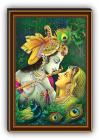 SAF Radha Krishna UV Textured Multi-Effect 12 inch x 9 inch Painting SANFE6137