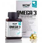 WOW Omega-3 Fish Oil Triple Strength 1000mg (550mg EPA, 350mg DHA, 100mg Other Omega 3 Fatty Acids) - 60 Capsules