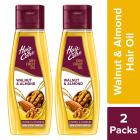 Hair & Care Walnut & Almond,Non-Sticky Hair Oil, 500 ml (Pack of 2)