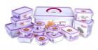 Princeware Plastic Click N Seal Packaging Container, Set of 14