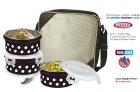 2in1 Steel & Polypropylene Lunch Box Set, 6 Pieces