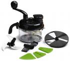 Wonderchef 60001500 Turbo Dual Speed Food Processor with Peeler (Black)