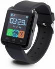 Zakk U8 Smart Watch Smartwatch(Black Strap)