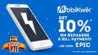 Get 10% Cashback on Recharge & Bill Payment