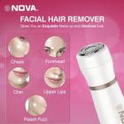 NOVA NLS 531 Facial Sensi-Trim Touch Runtime: 60 min Trimmer for Women  (Rose Gold)