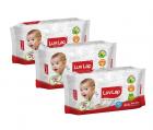 Luvlap Paraben Free Baby Wet Wipes with Aloe Vera (80 Wipes, Pack of 3, 240 Sheets)