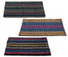 Story@Home Traditional Style Eco Series 3 Piece Cotton Blend Door Mat Set - 16"x24", Multicolour