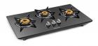 Sunflame Counter Top HOB 3 Burner Gas Stove, Black