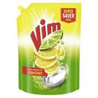 Vim Dishwash Liquid Gel Lemon Refill Pouch, With Lemon Fragrance, Leaves No Residue, Grease Cleaner For All Utensils, 2 Ltr