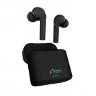 pTron Bassbuds Vista in-Ear True Wireless Bluetooth 5.1 Headphones with Deep Bass, IPX4 Water/Sweat Resistant, Passive Noise Cancelation, Voice Assistance & Earbuds with Built-in HD Mic - (Black)