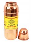 IndianArtVilla 9.5" X 2.5" Pure Copper Lining Thermos Design Bottle 700 ML