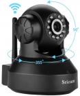 Sricam SP Series SP005 Wireless HD IP Wi-Fi CCTV Indoor Security Camera (Black)