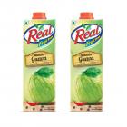 Roll over image to zoom in Real Fruit Juice, Masala Guava, 1L (Pack of 2)