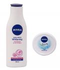 Nivea Whitening Lotion - 200 ml + Nivea Soft Cream 25 ml Free