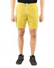 Blue Wave Yellow Cotton Solid Shorts for Men