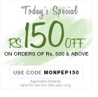 Rs.150 Off On Rs.500