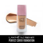 Lakme 9To5 Primer + Matte Perfect Cover Foundation, N220 Neutral Medium, 25 ml