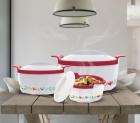 Milton Elegance Pack of 3 Thermoware Casserole Set  (395 ml, 750 ml, 1350 ml)