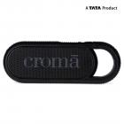 Croma Hook On 2W Portable Wireless Speaker with mic, Up to 4H Music Playback time, Design for Style and Portability with 1 Year Brand Warranty (CRER2107, Black)