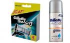 Gillette Mach3 Super Saver pack 8 cartridges with Free Gel 70g