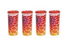 Signoraware Energy Jumbo Plastic Tumbler Set, 500ml, Set of 4, Deep Red