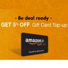 Get 5% off on Amazon Gift Card Top-up