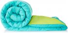 Amazon Brand - Solimo Microfibre Reversible Comforter, Double (Aqua Blue & Olive Green, 200 GSM)