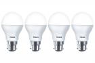 Philips Base B22 9-Watt LED Bulb (Pack of 4, White)