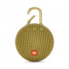 JBL Clip 3 Ultra-Portable Wireless Bluetooth Speaker with Mic (Mustard Yellow)