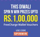 Recharge with Rs 50 on Freecharge & get free token