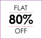 Flat 80% Off On Apparel & Accessories