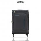 Aristocrat Elantra 80 cms Polyester Grey Softsided Check-in Luggage (STELAWH79GRY)