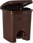 Signoraware Modern Lightweight Dustbin for Home and Office 12Ltr, Brown