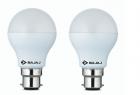 Bajaj Base B22 9-Watt Led Bulb (Pack Of 2, Cool Day Light)